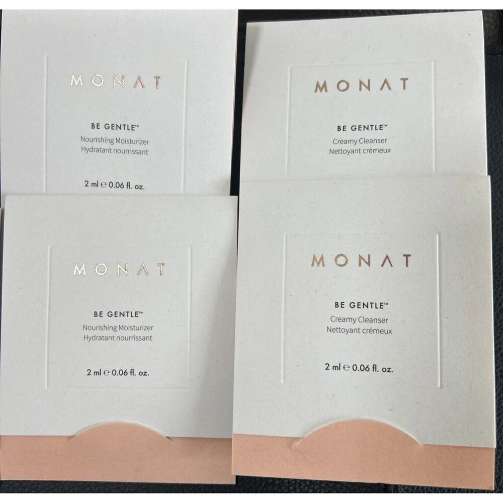 MONAT  Lot/Bundle of 20 Samples of Hair Care and Skin Care & Monat Carrying Case